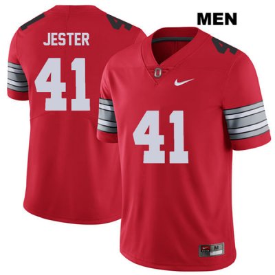 Men's NCAA Ohio State Buckeyes Hayden Jester #41 College Stitched 2018 Spring Game Authentic Nike Red Football Jersey WV20W54IY